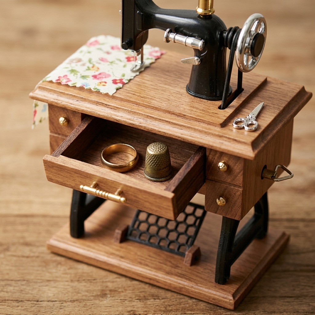 Ray's Vintage Sewing Machine Music Box