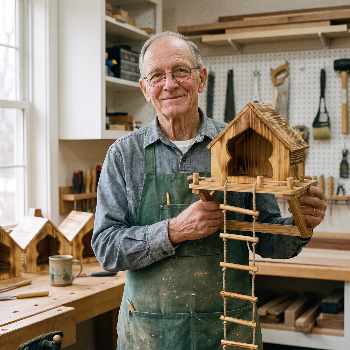 Dewey's Handmade Squirrel Treehouse