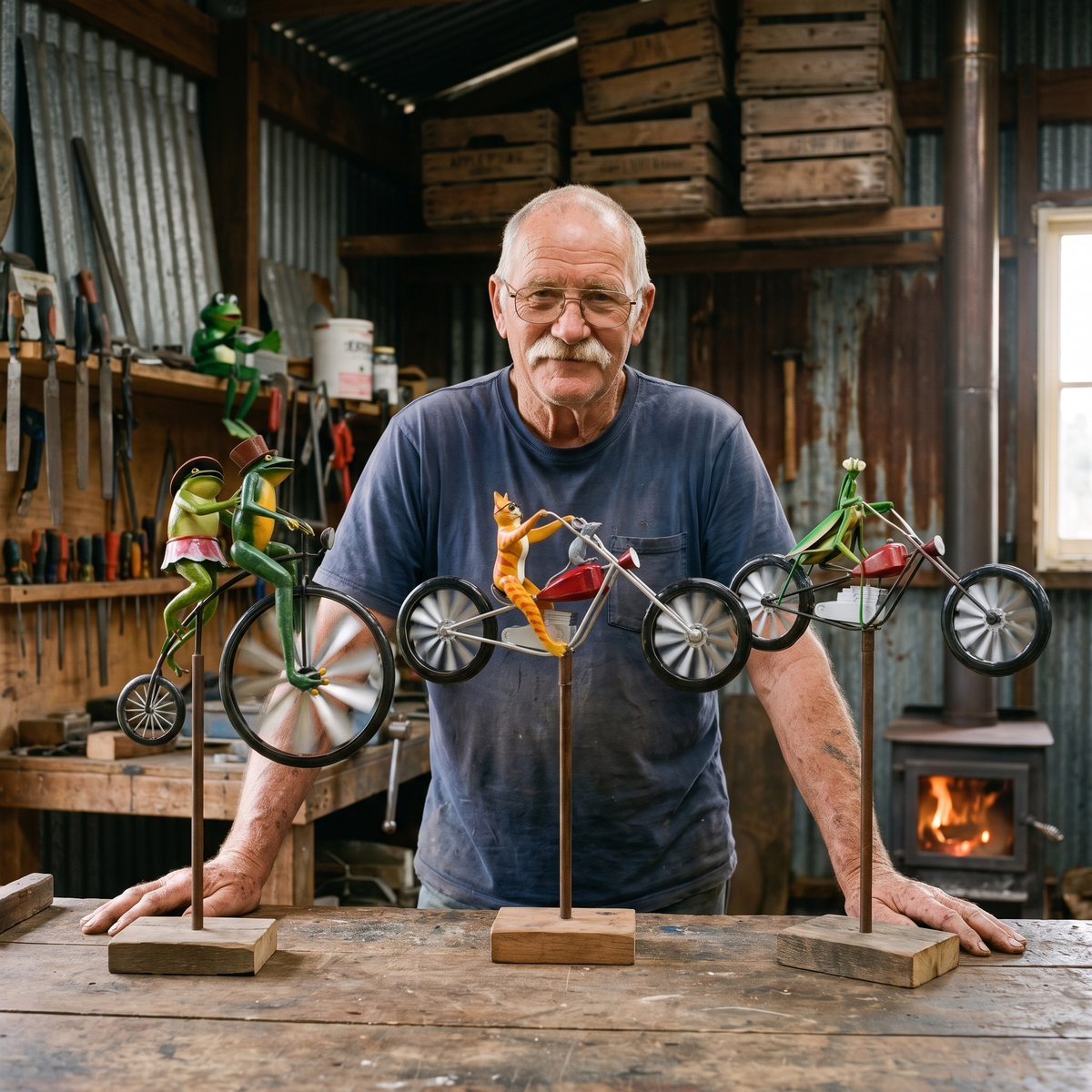 Graham's Frog Wind Spinner