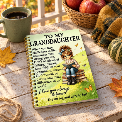 Glenda's hand-painted journal, Butterfly Meadow design