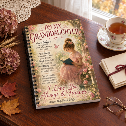Glenda's hand-painted journal, Rose Garden design