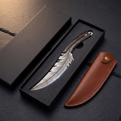 Feather knife and sheath in a gift box