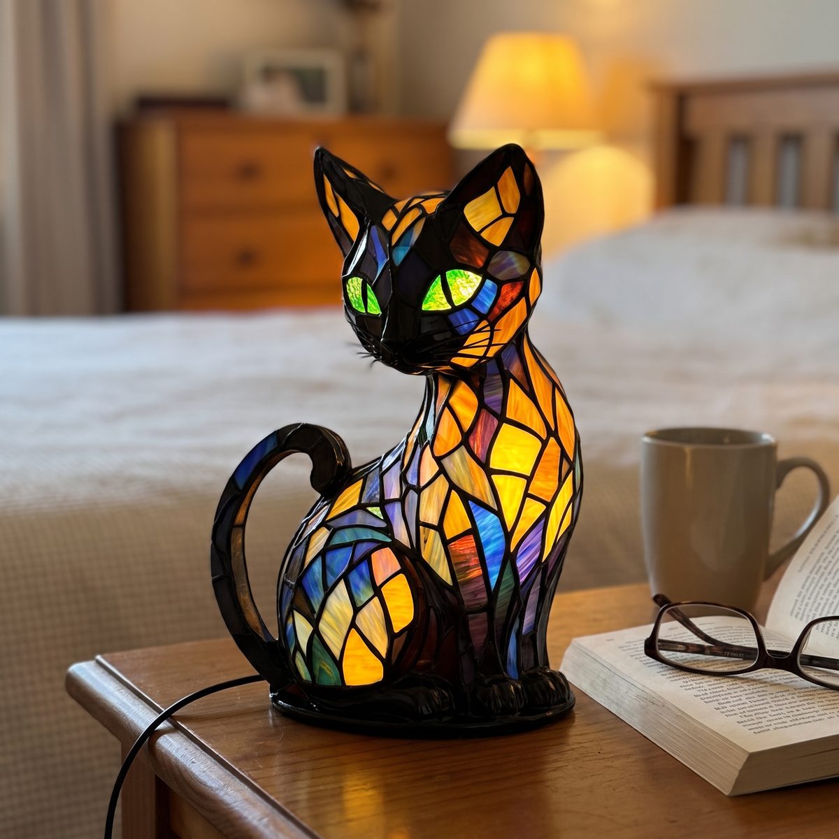 Raewyn's Goodnight Moggy Lamp