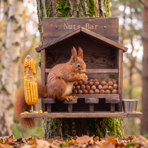 Geoff's "Nuts Bar" Squirrel Feeder
