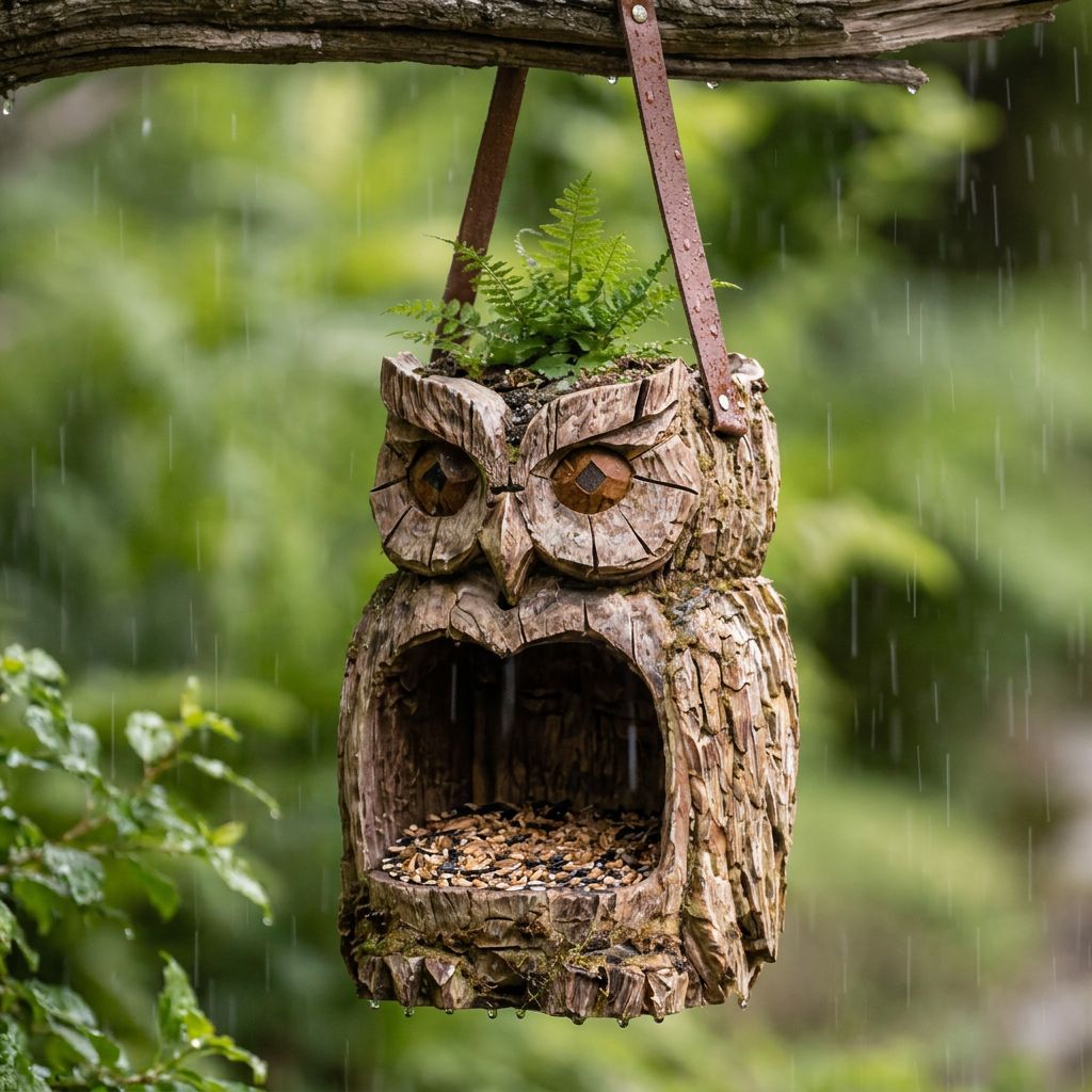 Owl Bird Feeder