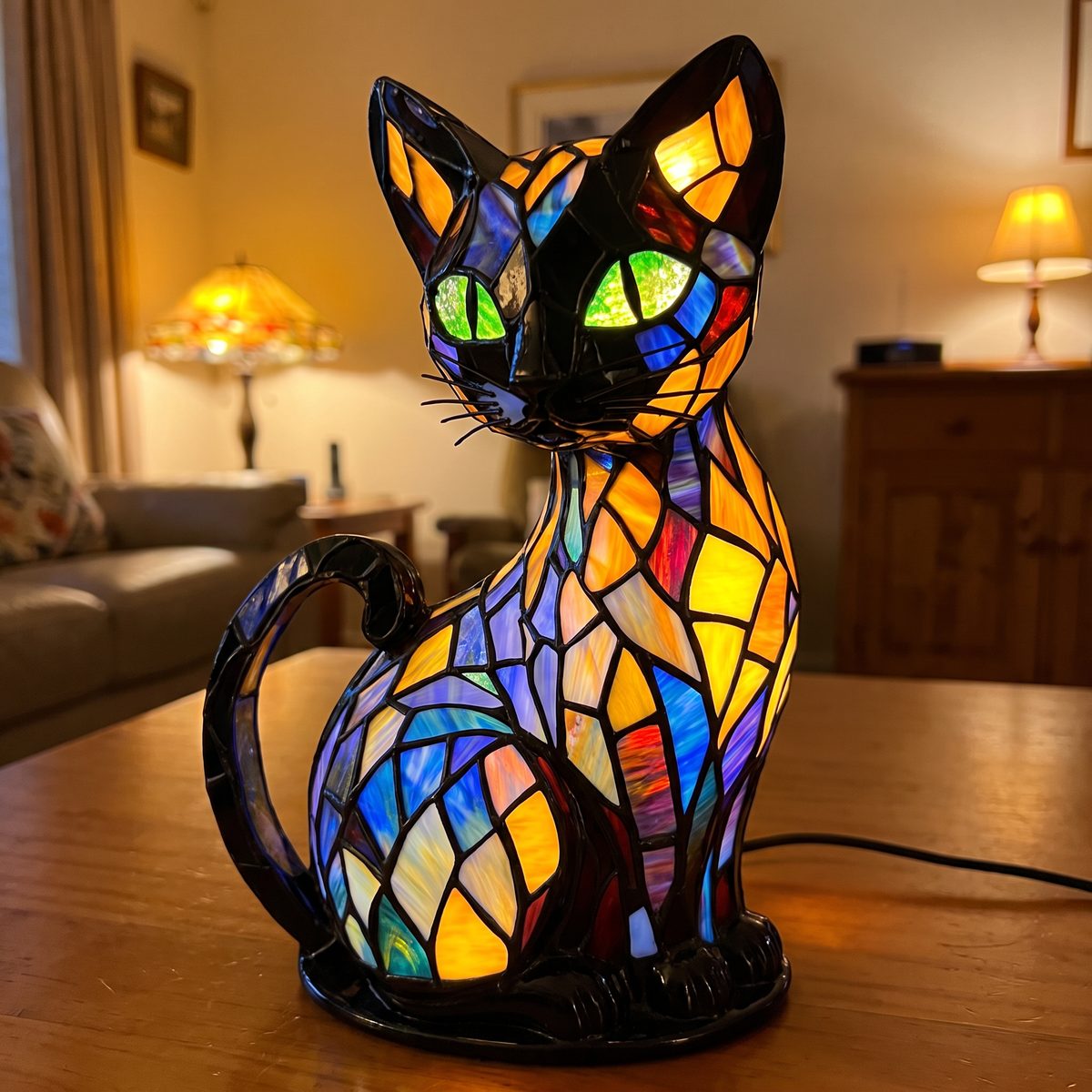 Raewyn's Goodnight Moggy Lamp