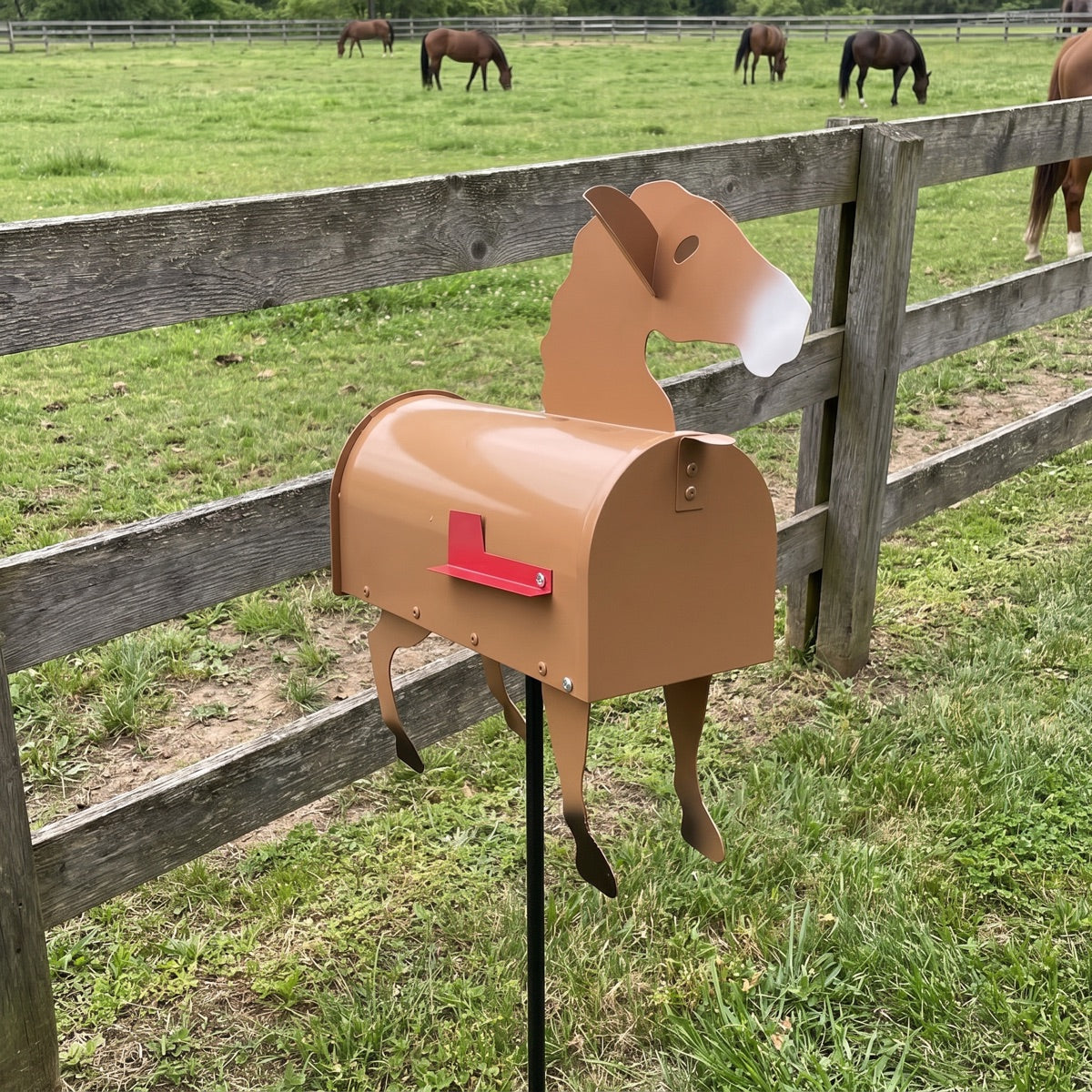 Customer horse mailbox at a paddock