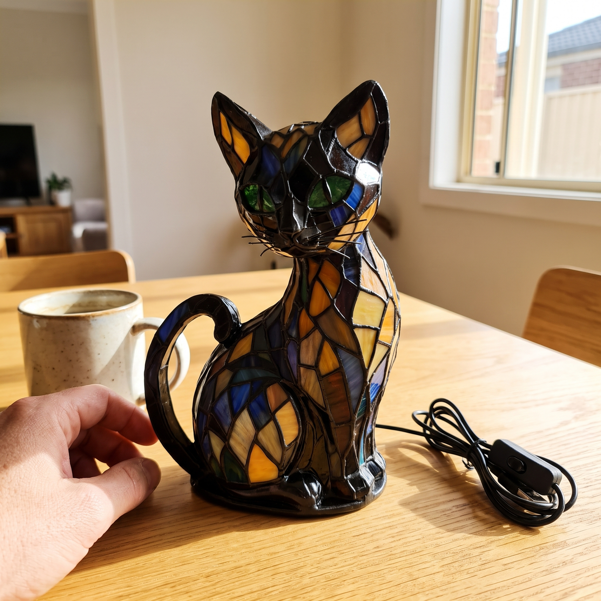 Moggy Lamp in daylight