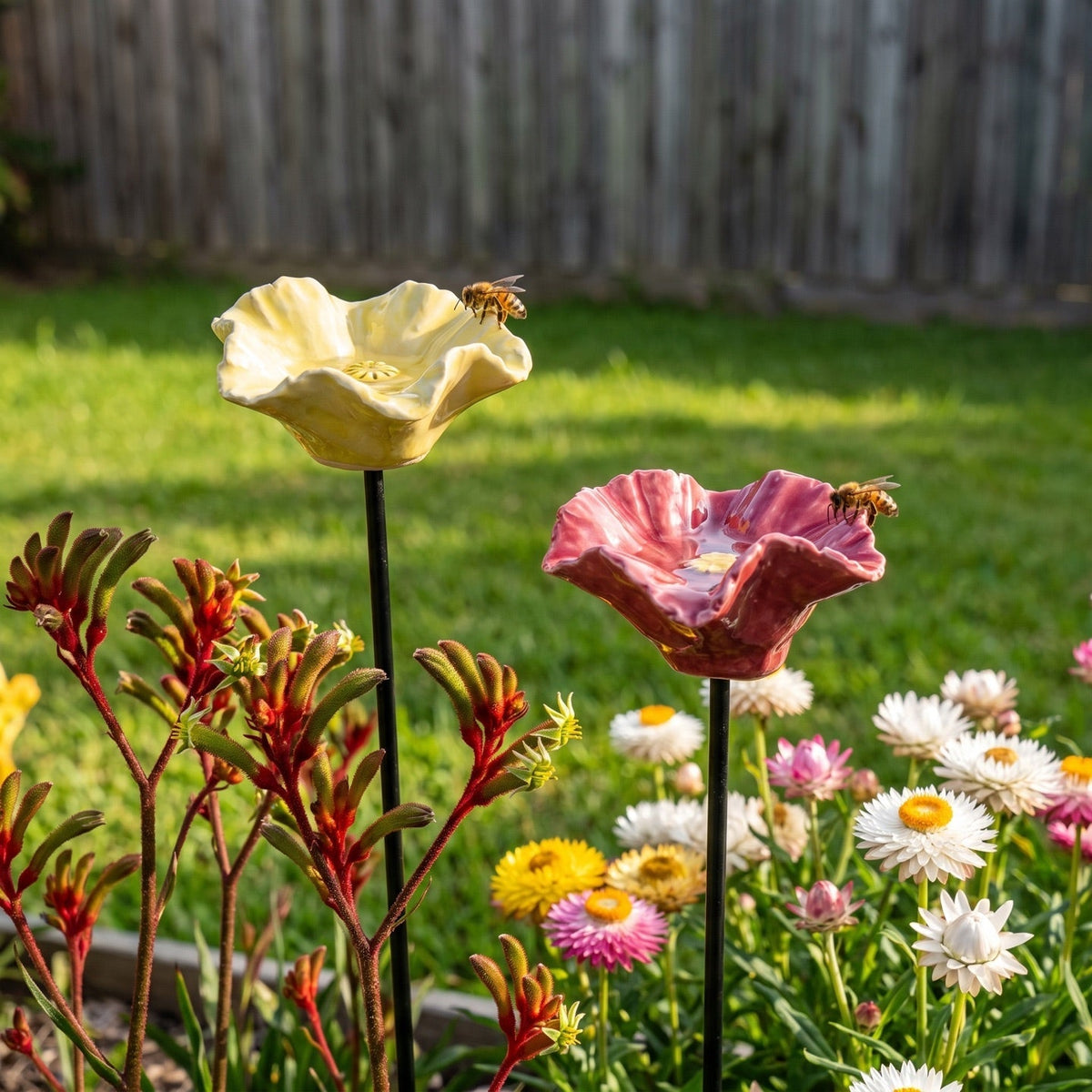 Bev's Handmade Bee Blossoms (Set of 4)