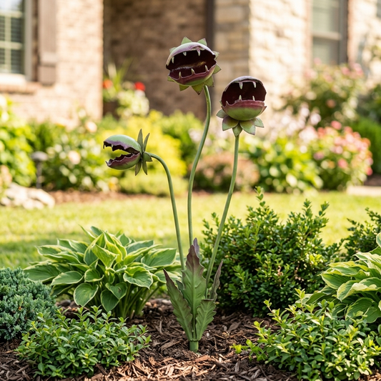 Emmett's Iron Carnivorous Plant - Garden Decor