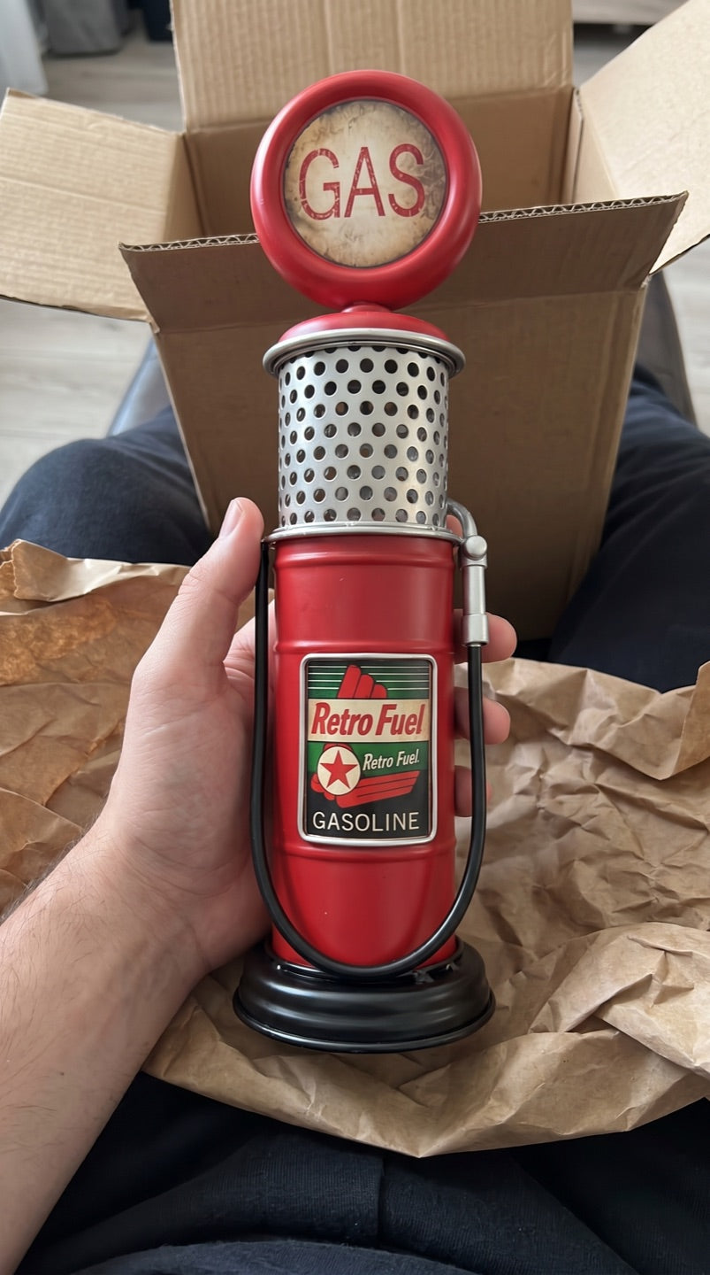 Gas pump coin bank just unboxed