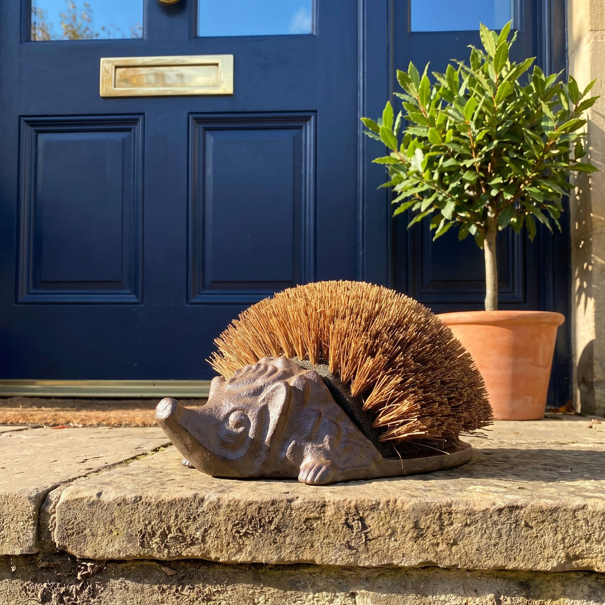 Joan's cast-iron hedgehog boot brush