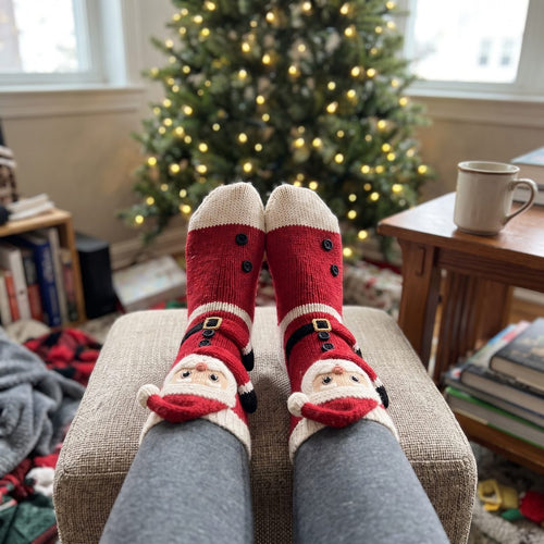 Lavonne's Santa Claus Christmas hug socks