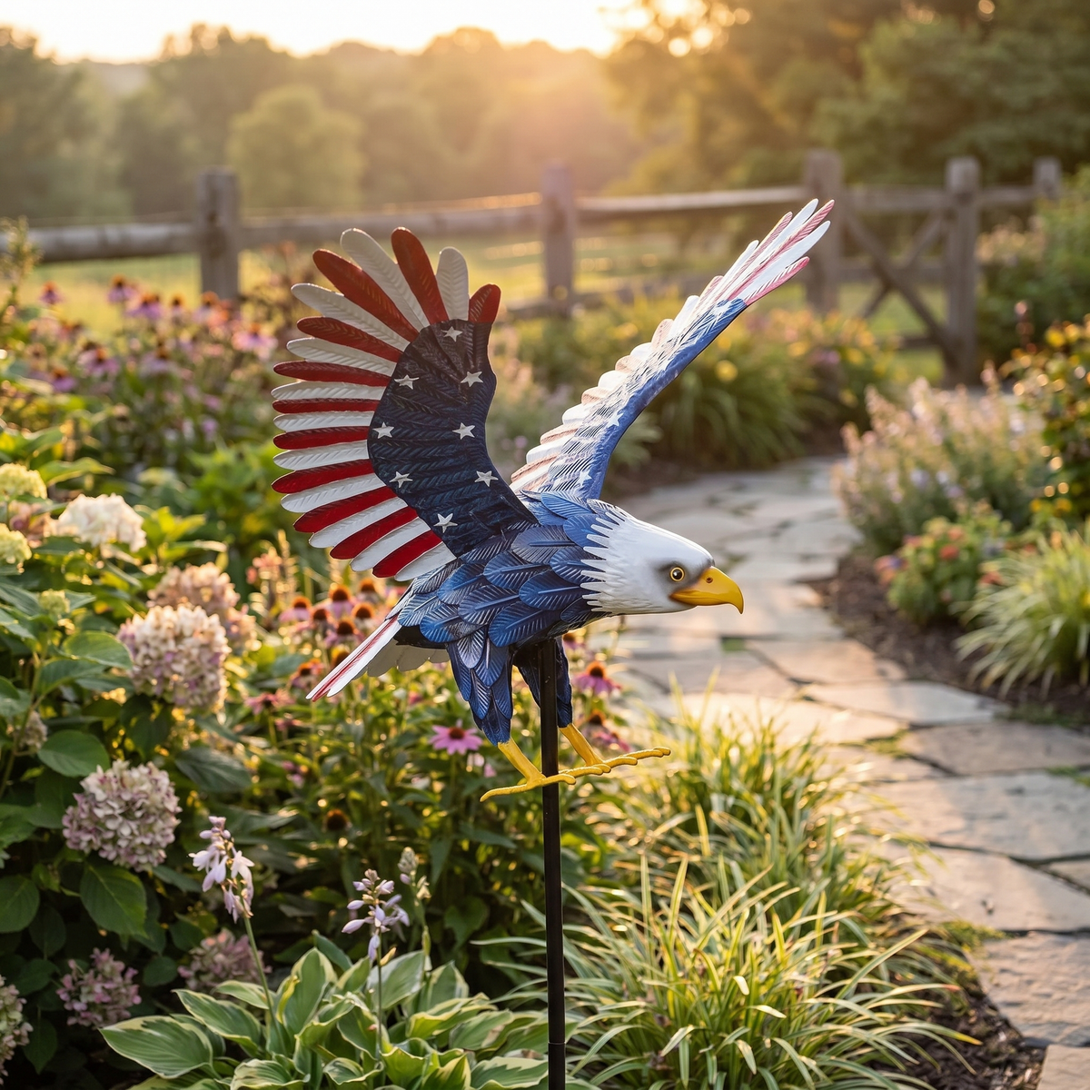 Brenda's Handmade Patriotic Eagle Garden Stake