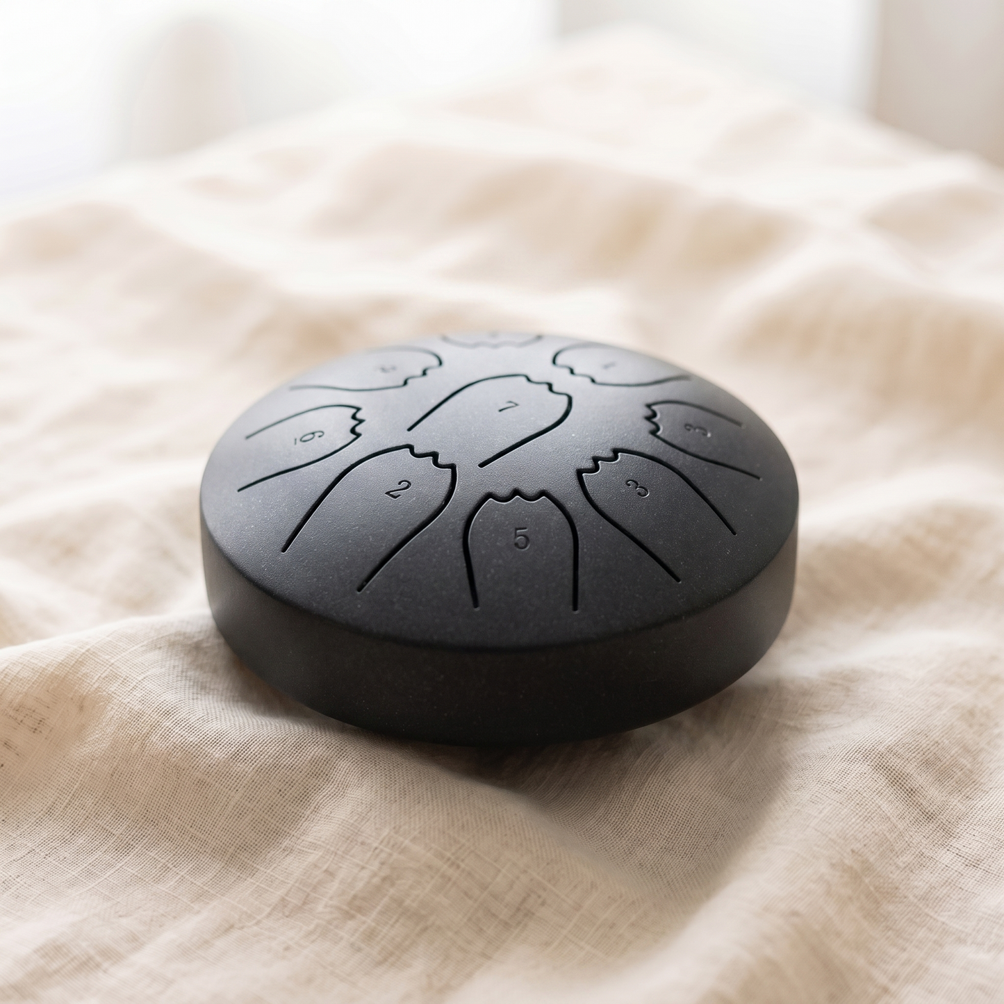 Standard rain drum in charcoal matte black finish