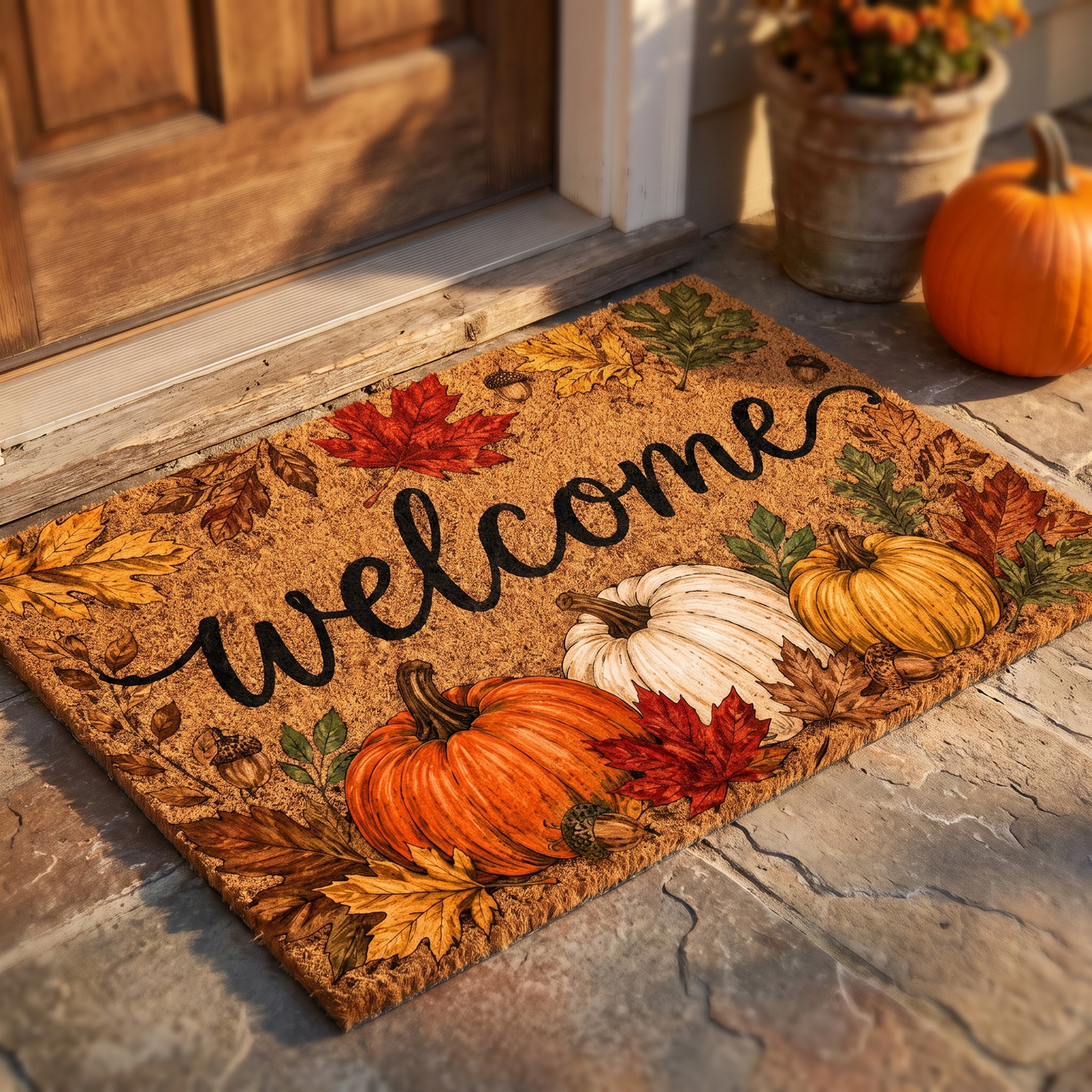 Nancy's Hand-Painted Doormat