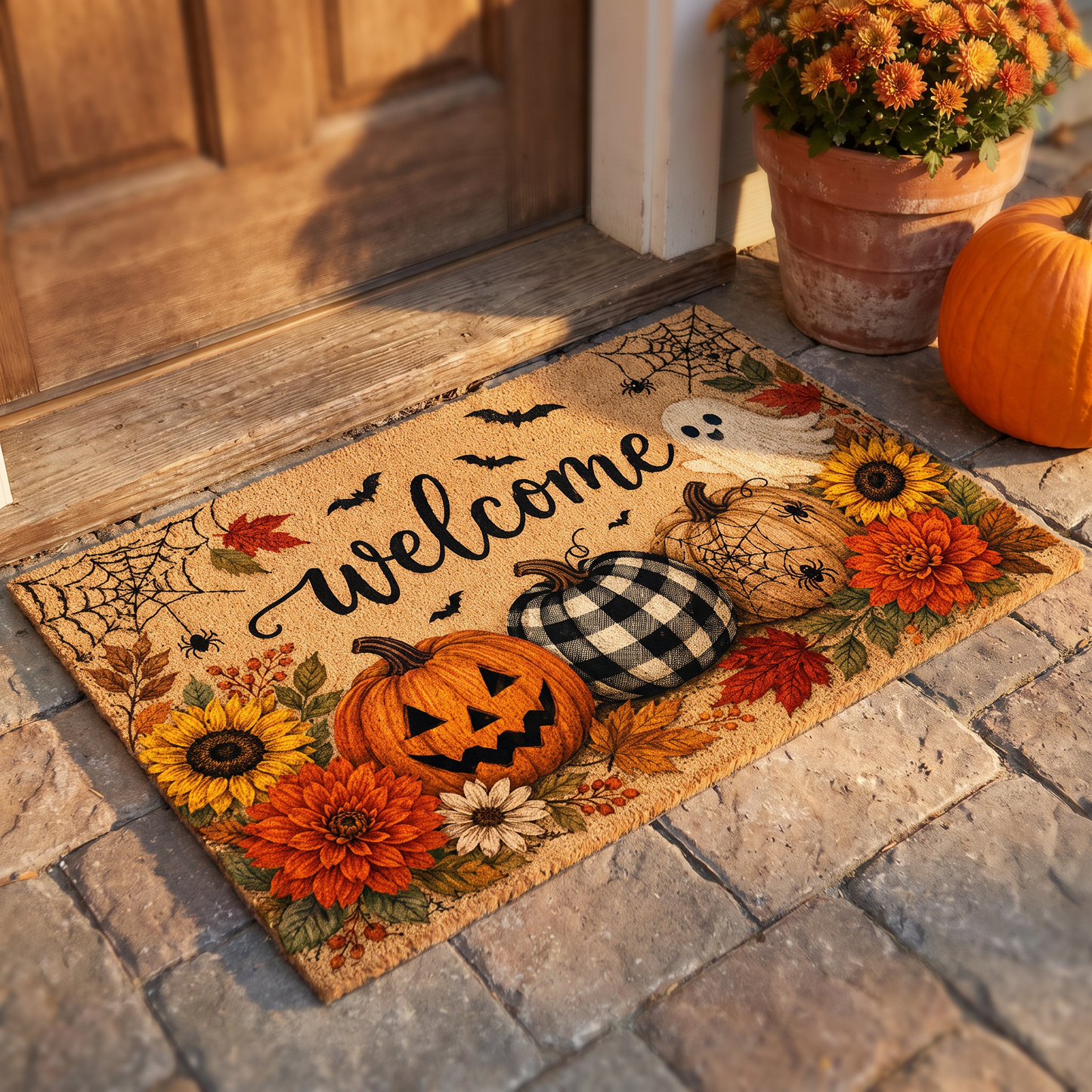 Nancy's Hand-Painted Doormat