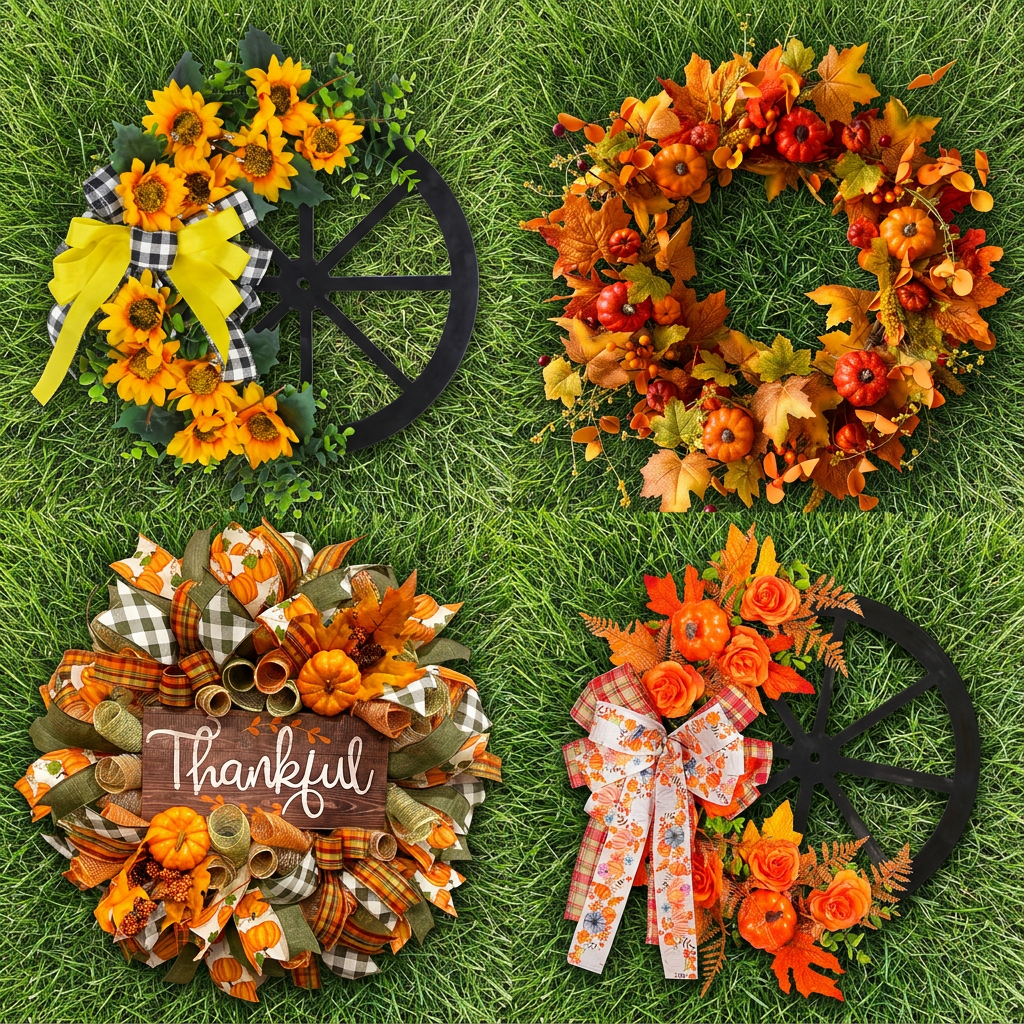 Clara's Harvest Autumn Wreath
