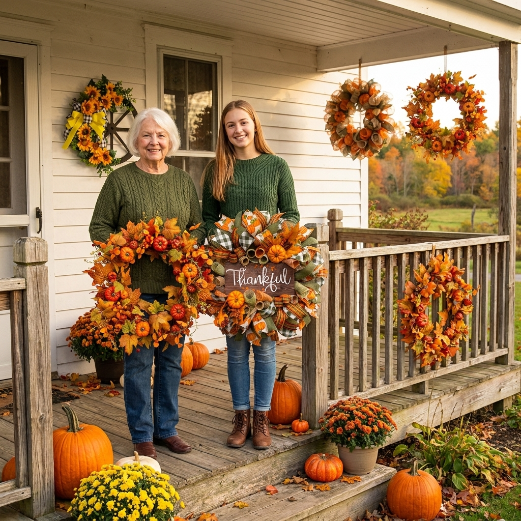 Clara's Harvest Autumn Wreath