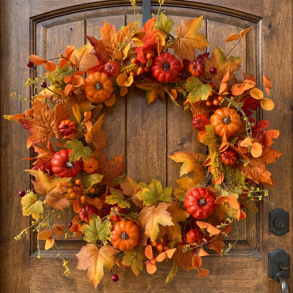 Clara's Harvest Autumn Wreath