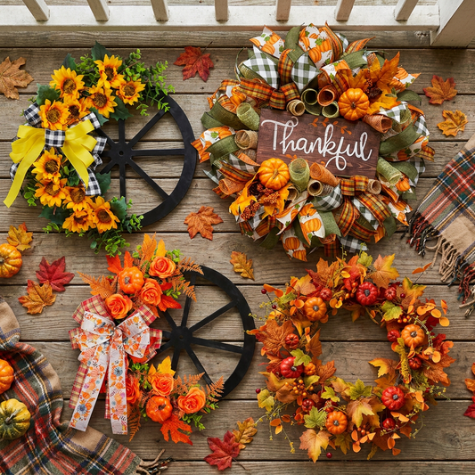 Clara's Harvest Autumn Wreath