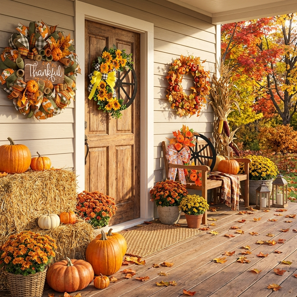 Clara's Harvest Autumn Wreath