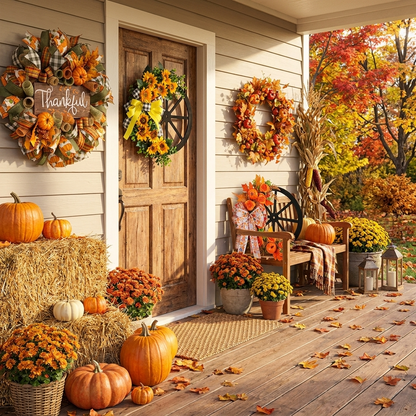 Clara's Harvest Autumn Wreath
