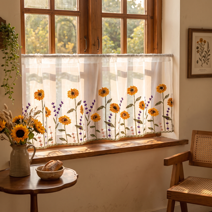 Alma's Handmade Flower Curtins