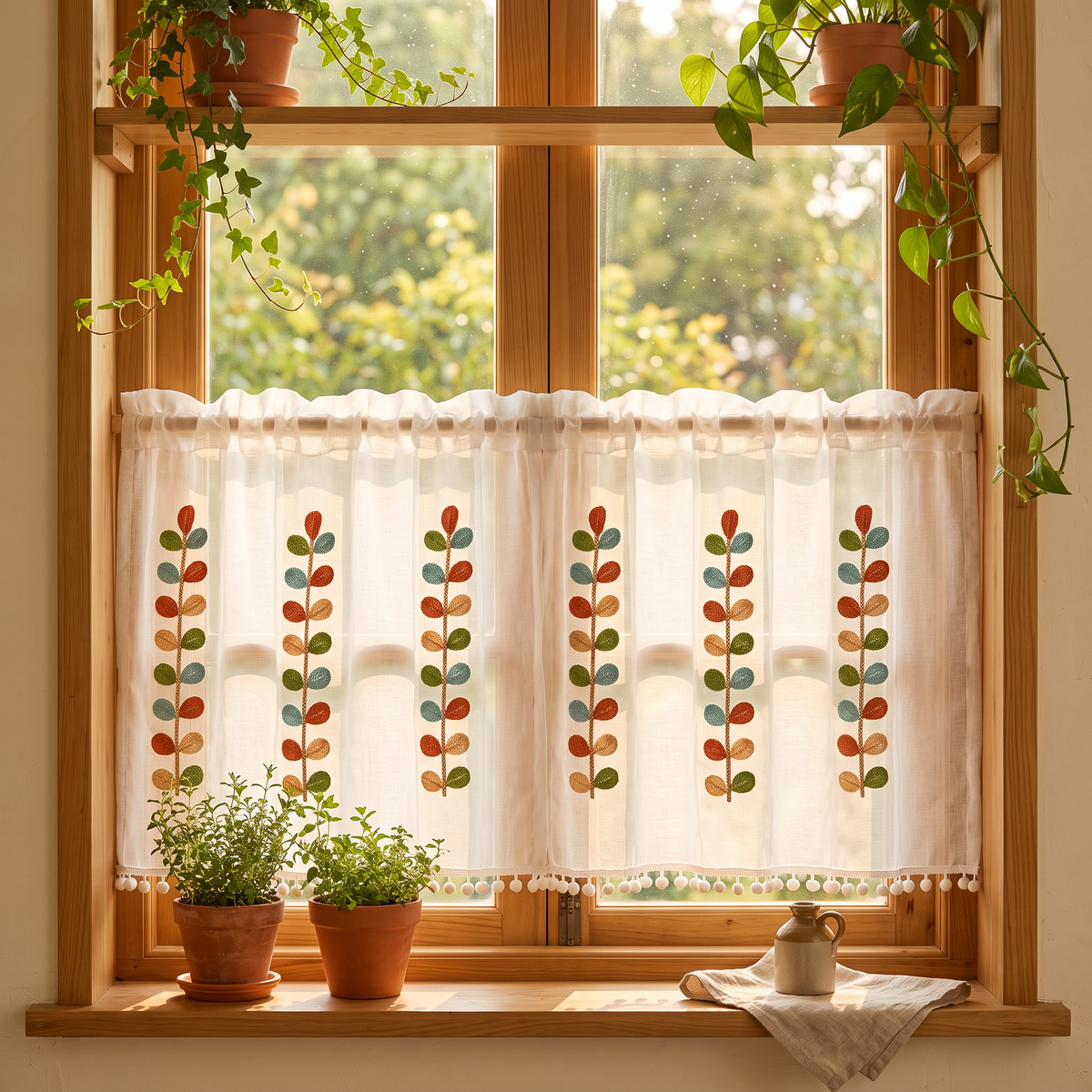 Alma's Handmade Fall Curtains
