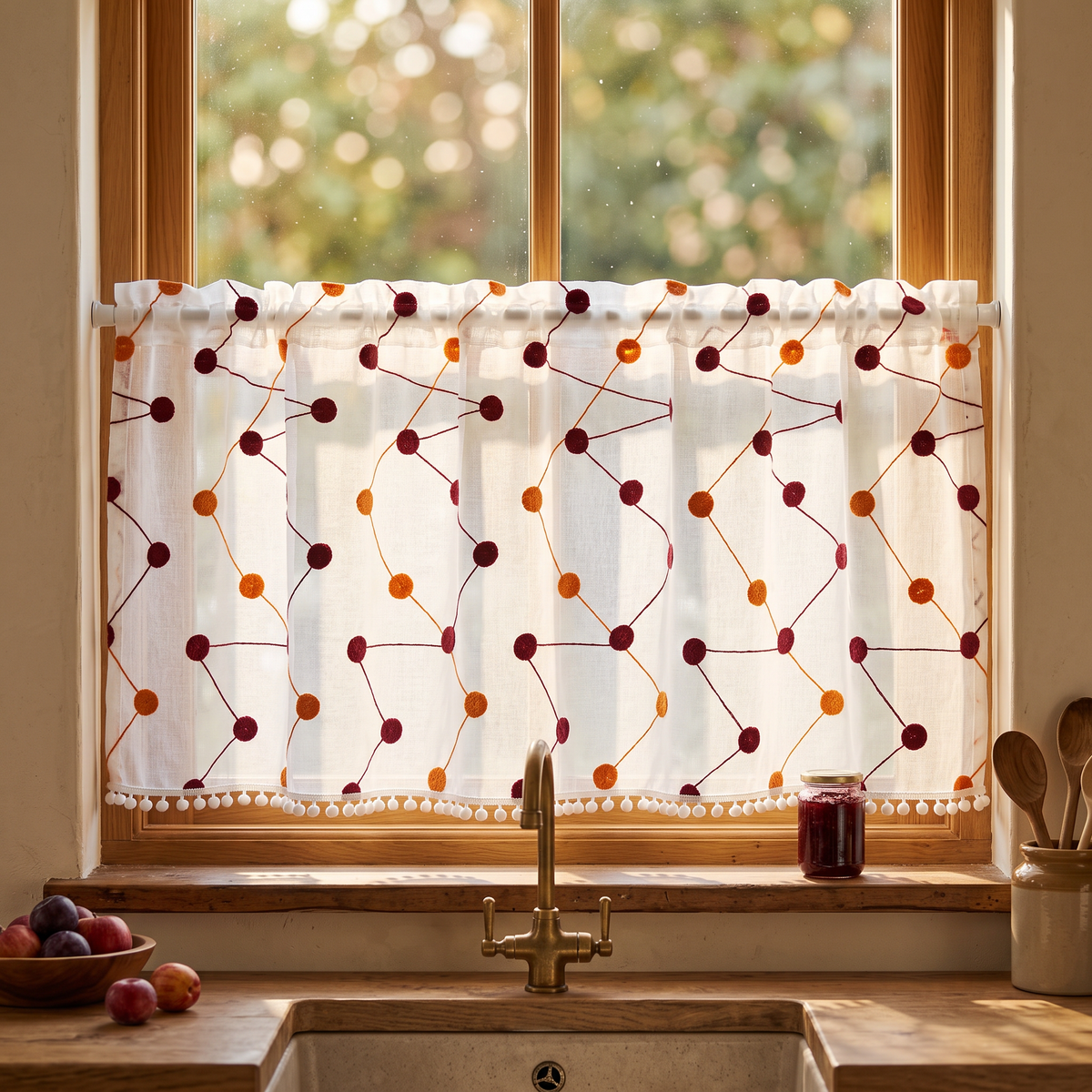 Alma's Handmade Fall Curtains