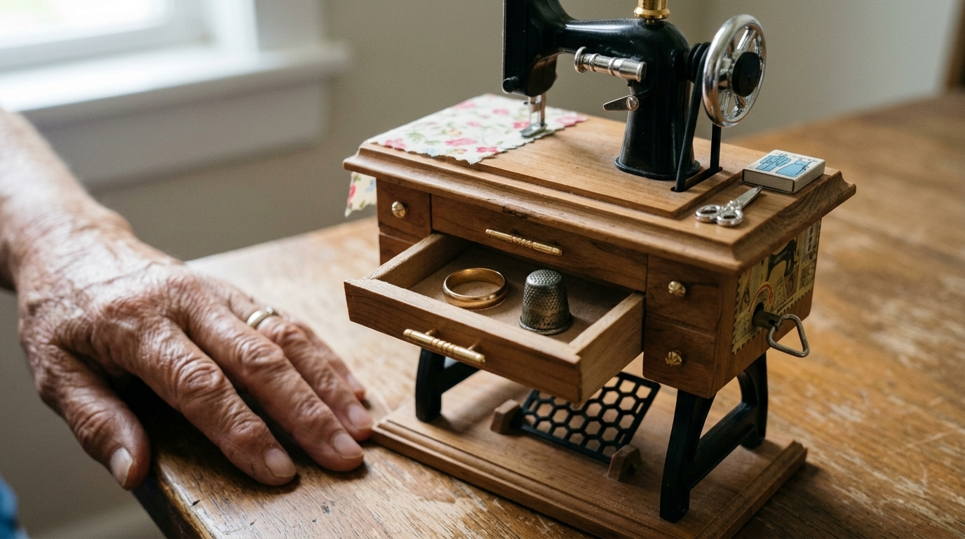Ray's Vintage Sewing Machine Music Box