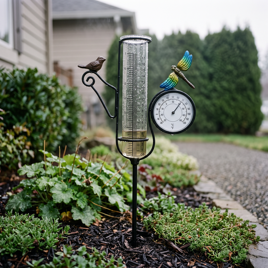 Vernon's Hand-Blown Rain Gauge