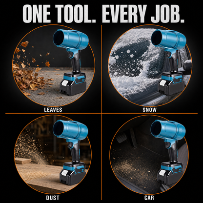 One tool every job - leaves, snow, dust, car
