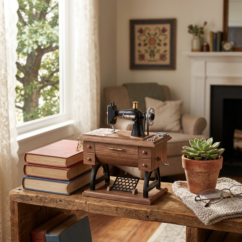 Ray's Vintage Sewing Machine Music Box