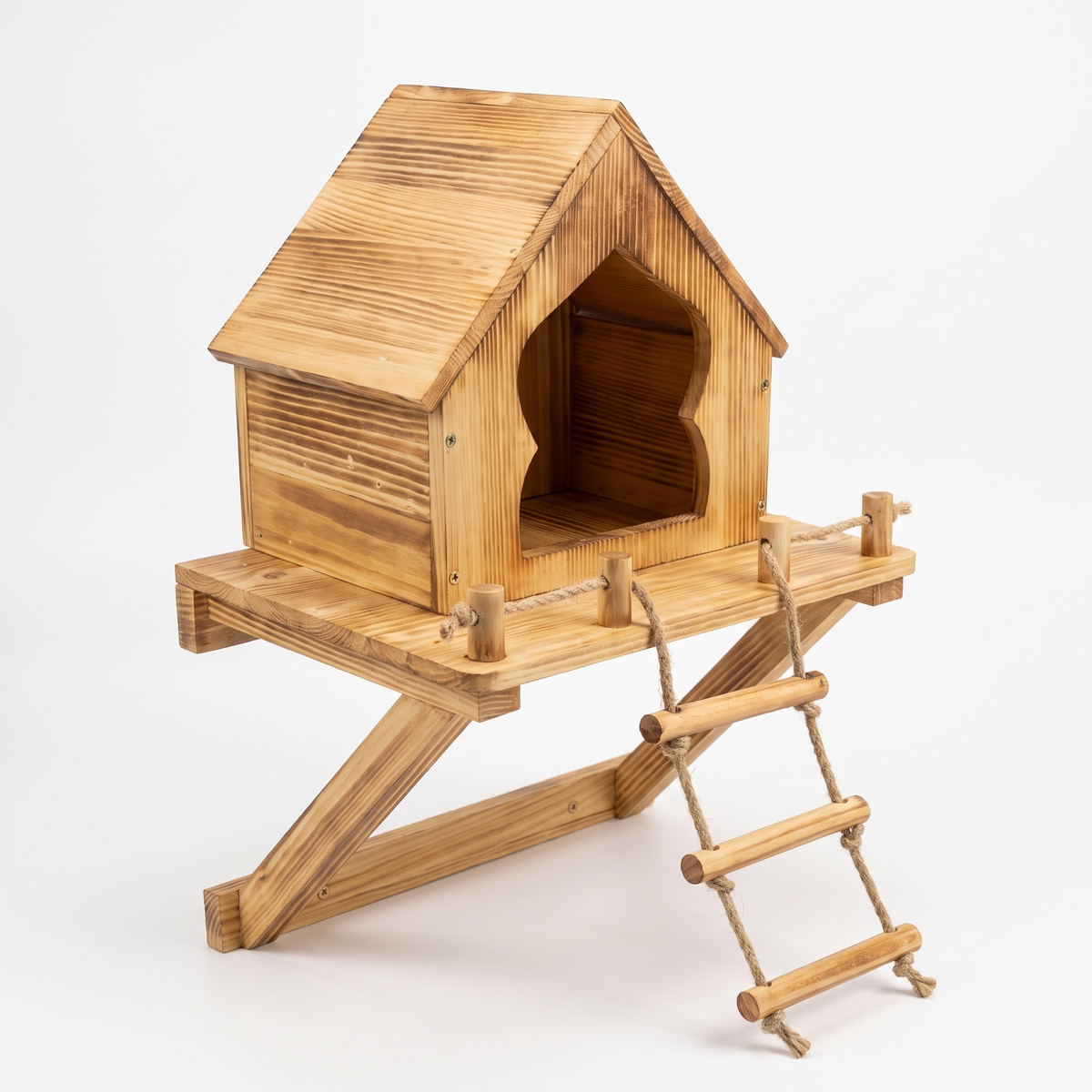 Dewey's Handmade Squirrel Treehouse