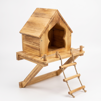 Dewey's Handmade Squirrel Treehouse