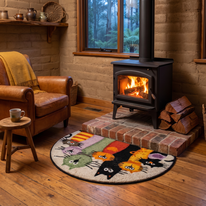 Glenys' Handmade Cat Rug