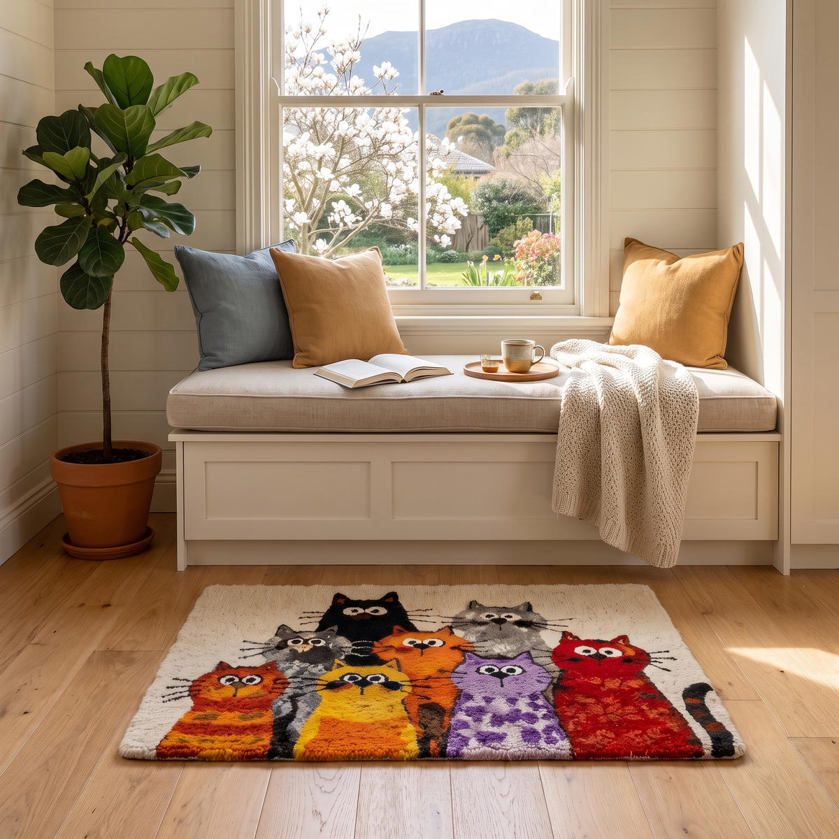 Glenys' Handmade Cat Rug
