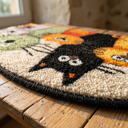 Glenys' Handmade Cat Rug