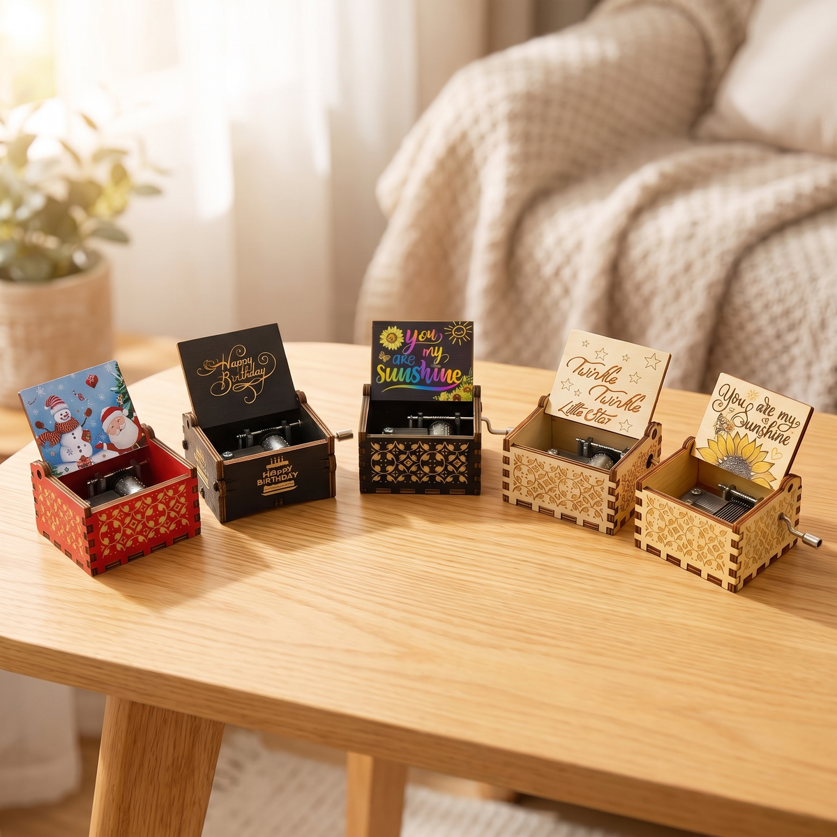 All five songs of Walt's music boxes