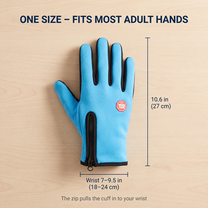 One size: 10.6 in long, fits wrists 7 to 9.5 in