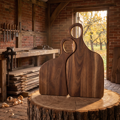 The pair on an oak log in Hedley's cart shed