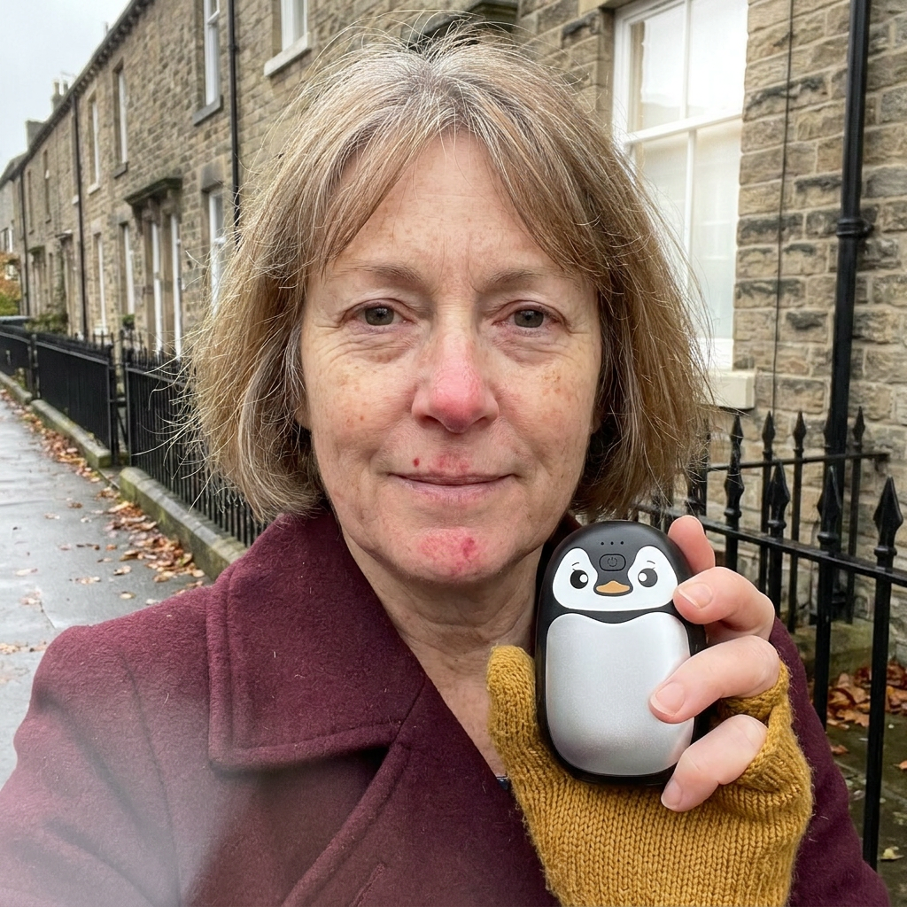 Customer photo penguin hand warmer