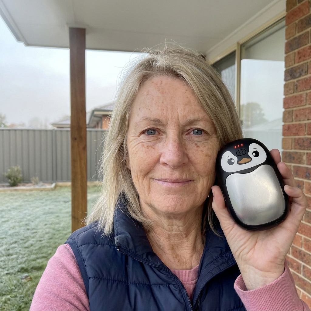Customer photo penguin hand warmer