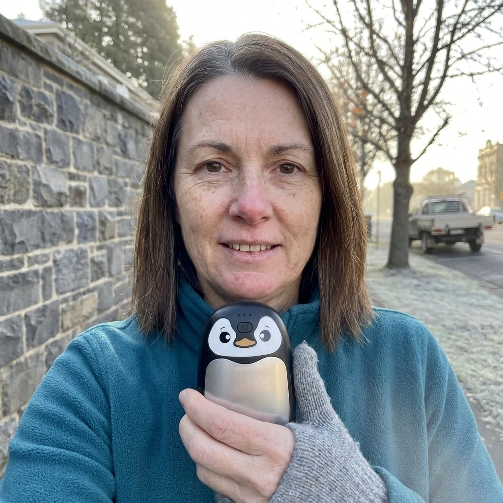 Customer photo penguin hand warmer