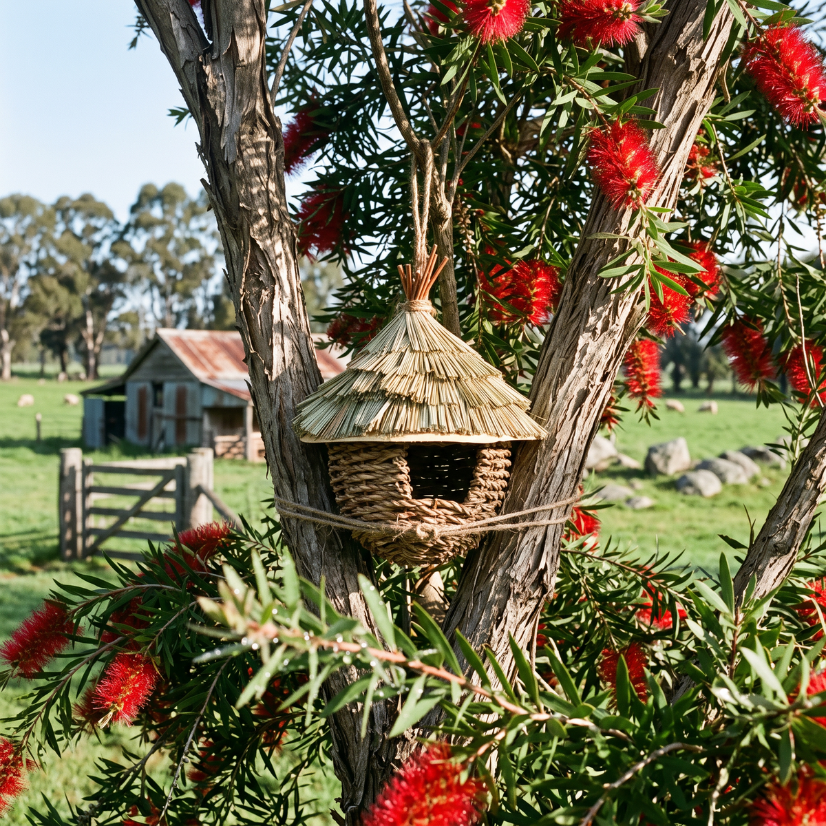Noeline's Woven Bird House