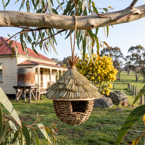 Noeline's Woven Bird House
