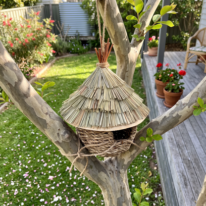 Noeline's Woven Bird House