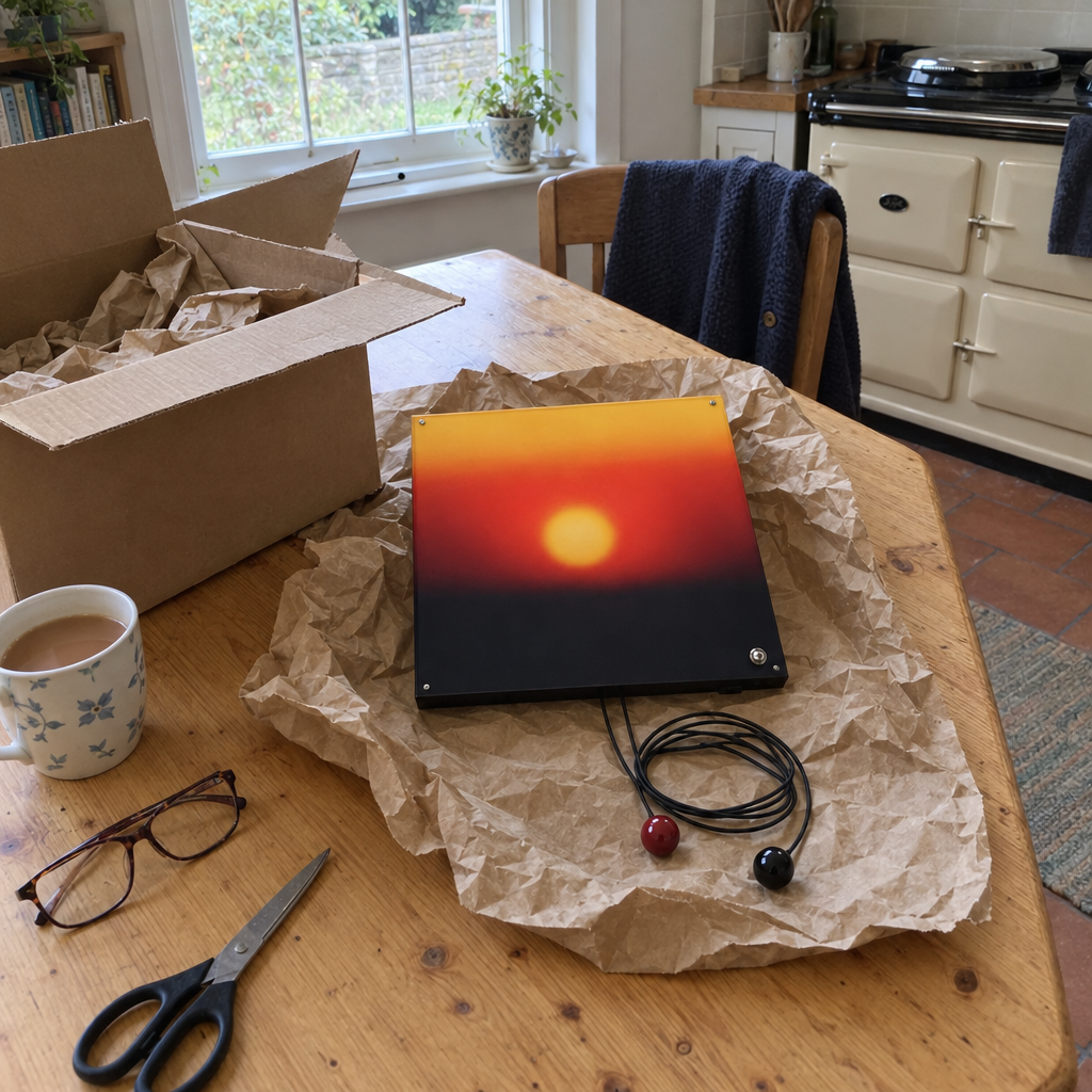 Customer photo of the sunset wall lamp
