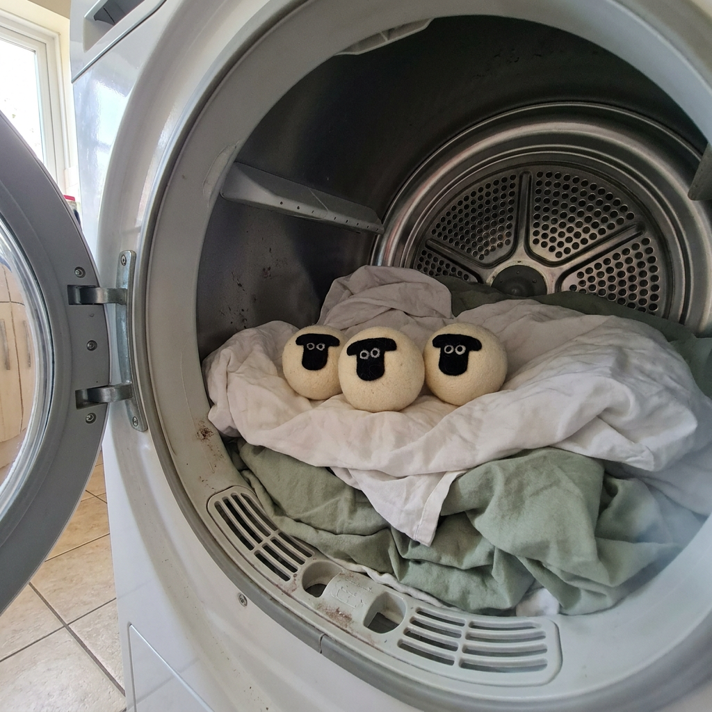 Customer photo of sheep wool dryer balls